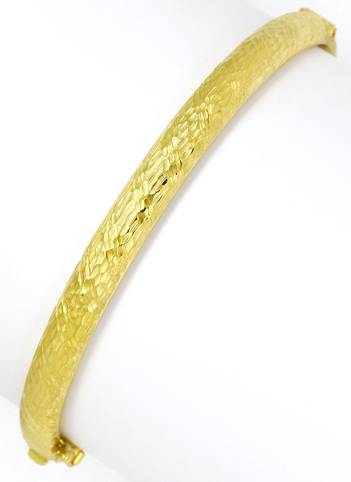 Foto 2 - Bezaubernder Gelbgold-Armreif sehr schönes Gravurmuster, K3016
