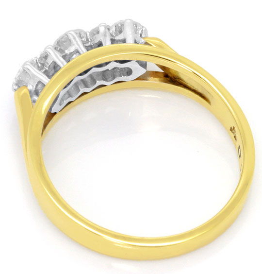 Foto 3 - Ring 0,50ct Diamanten und Brillanten Gelbgold-Weißgold, S4540