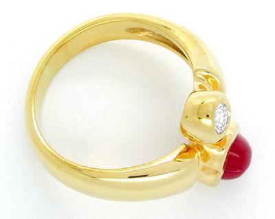 Foto 2 - Neu einmalig massiv Brillant Rubin Ring, S7487